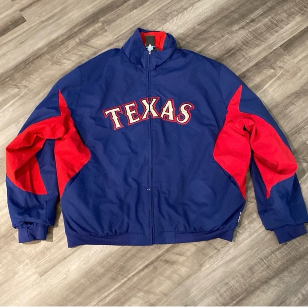 Majestic Texas Rangers dougout jacket official  MLB